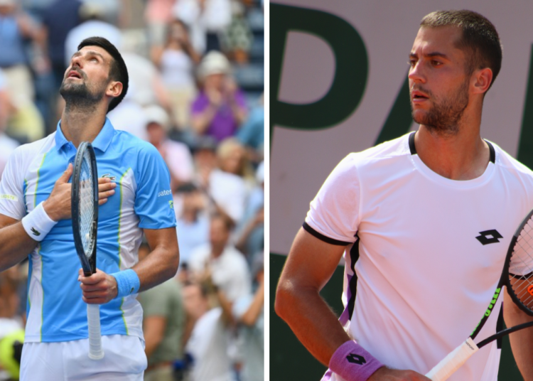 Novak Djokovic match compliqué Laslo Djere